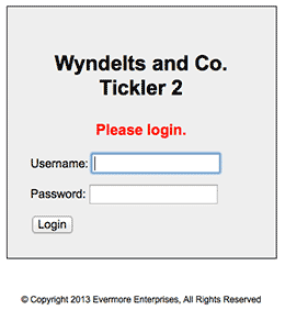 Wyndelts & Co. Tickler 2 Login